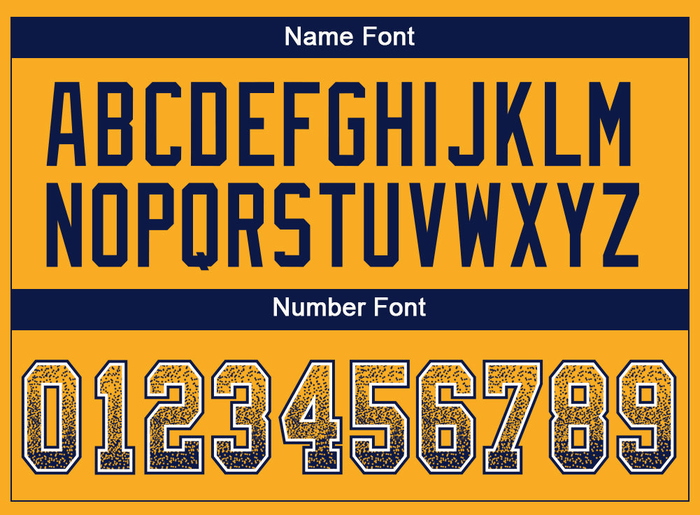 Custom Gold Navy-White Drift Fashion Football Jersey view 4