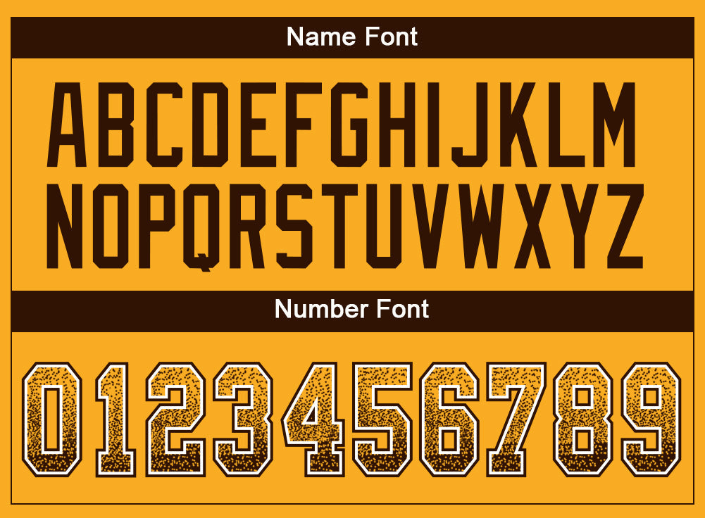 Custom Gold Brown-White Drift Fashion Football Jersey view 4