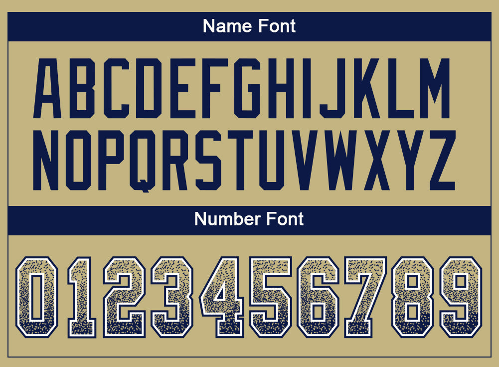 Custom Vegas Gold Navy-White Drift Fashion Football Jersey view 4