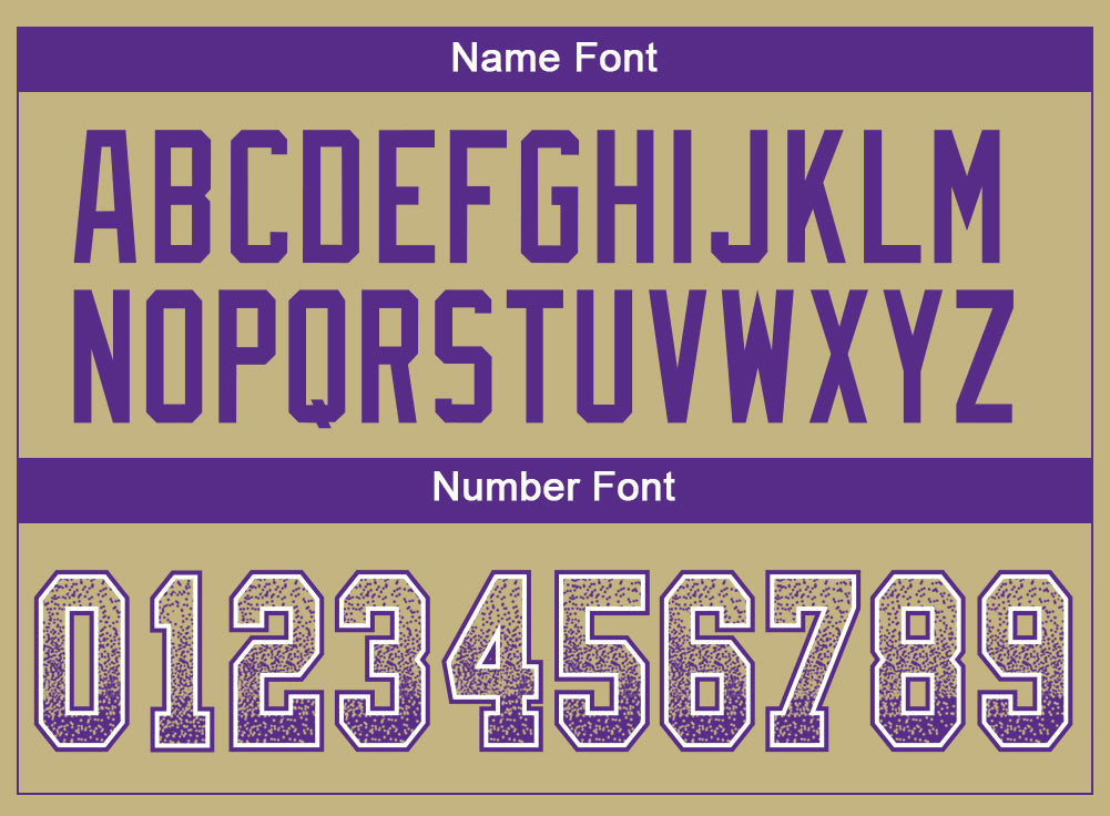 Custom Vegas Gold Purple-White Drift Fashion Football Jersey view 4