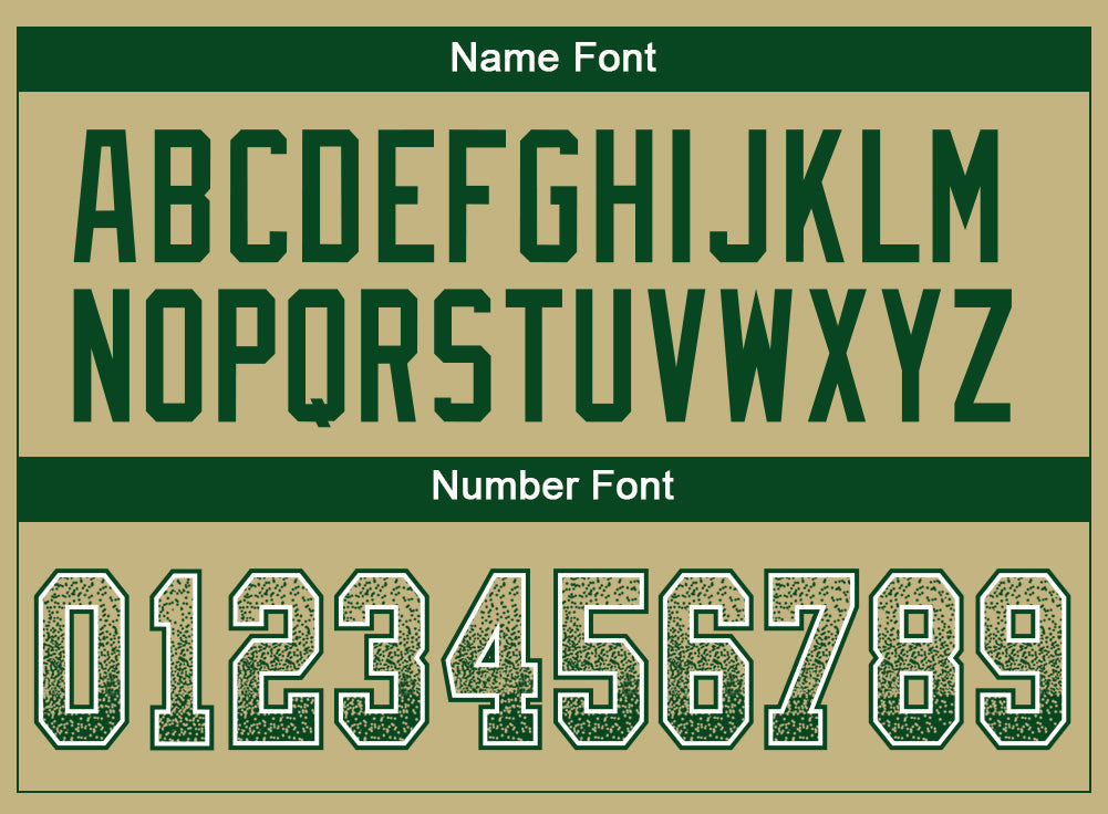 Custom Vegas Gold Green-White Drift Fashion Football Jersey view 4