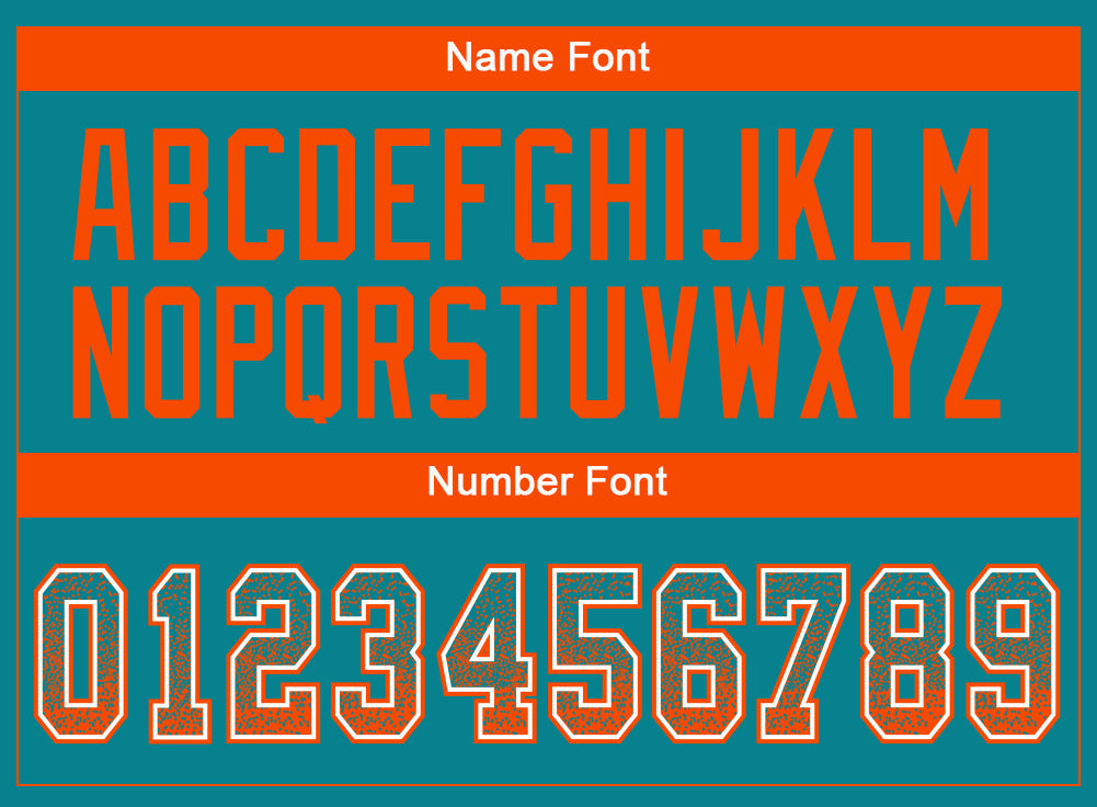 Custom Teal Orange-White Drift Fashion Football Jersey view 4