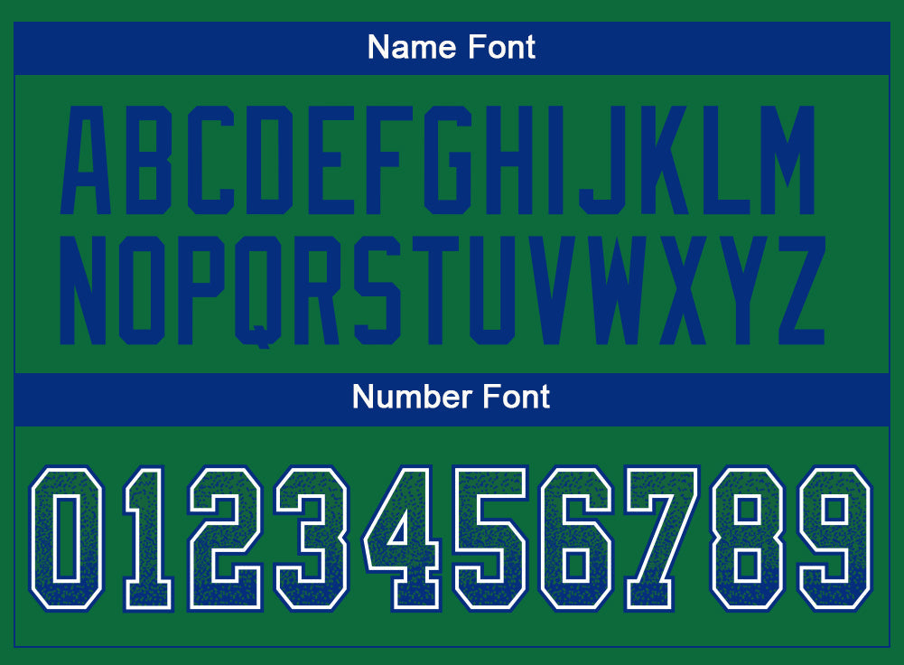 Custom Kelly Green Royal-White Drift Fashion Football Jersey view 4