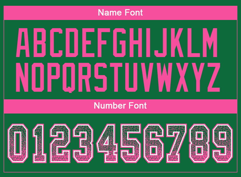 Custom Kelly Green Pink-White Drift Fashion Football Jersey view 4