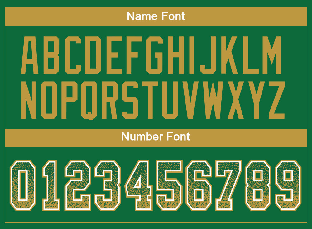 Custom Kelly Green Old Gold-White Drift Fashion Football Jersey view 4