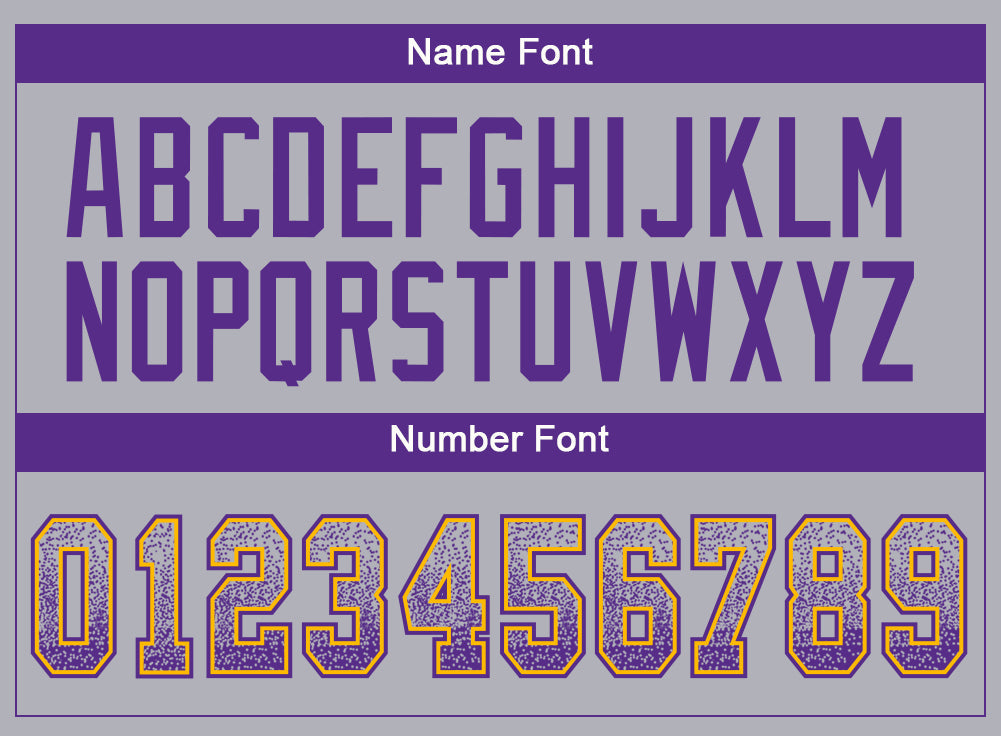 Custom Gray Purple-Gold Drift Fashion Football Jersey view 4