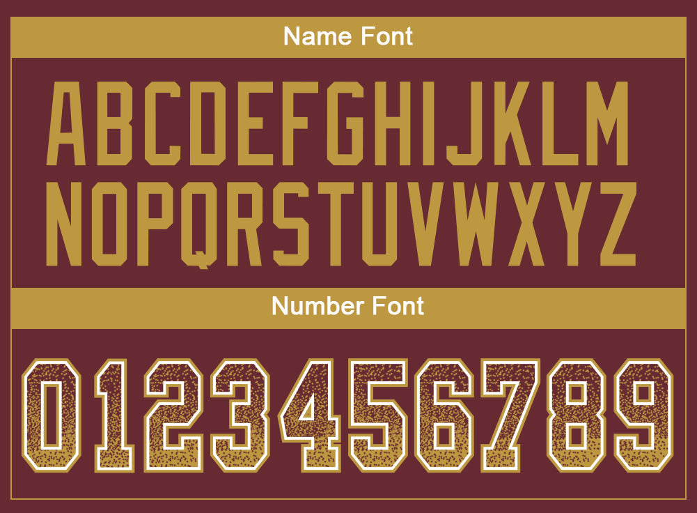 Custom Burgundy Old Gold-White Drift Fashion Football Jersey view 4