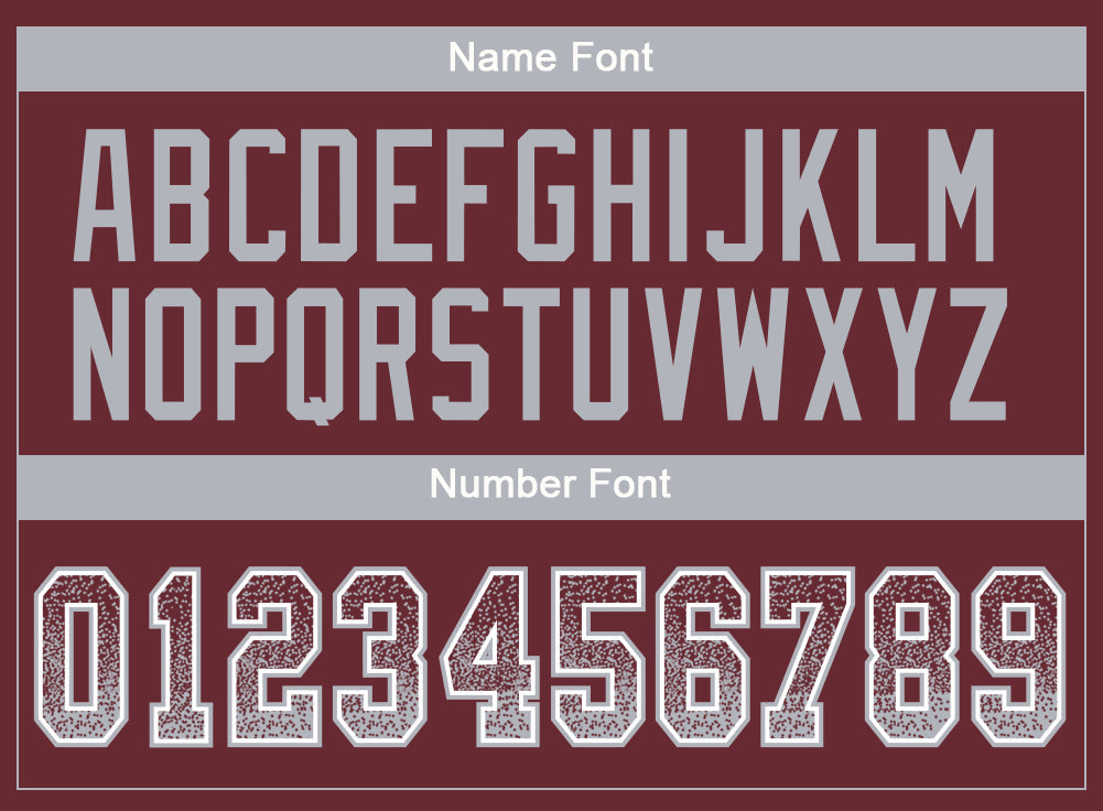 Custom Burgundy Gray-White Drift Fashion Football Jersey view 4