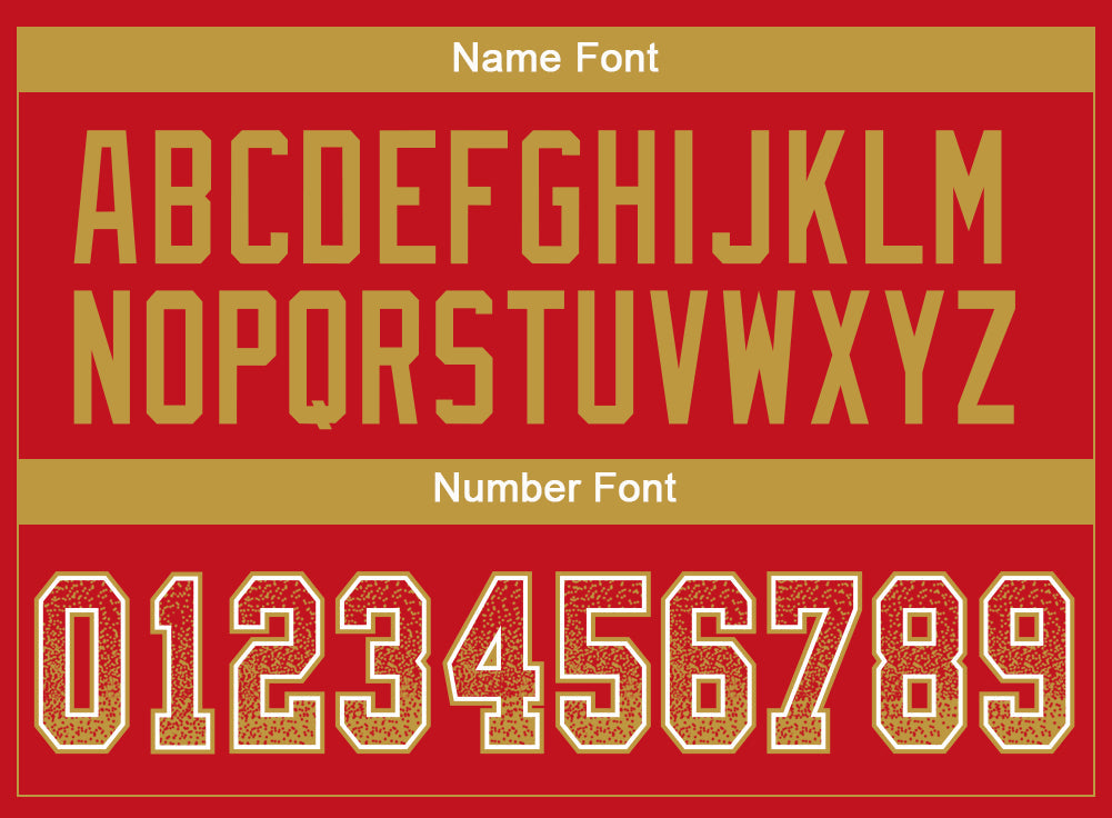 Custom Red Old Gold-White Drift Fashion Football Jersey view 4
