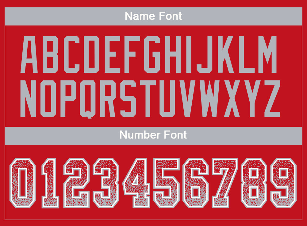 Custom Red Gray-White Drift Fashion Football Jersey view 4