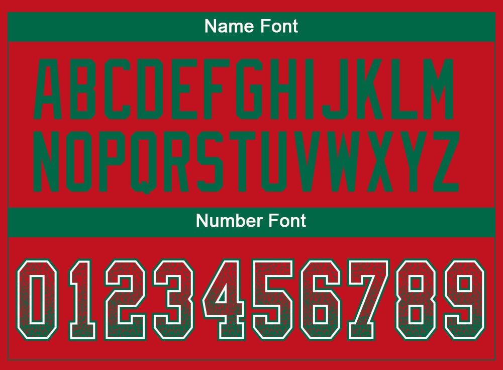 Custom Red Kelly Green-White Drift Fashion Football Jersey view 4