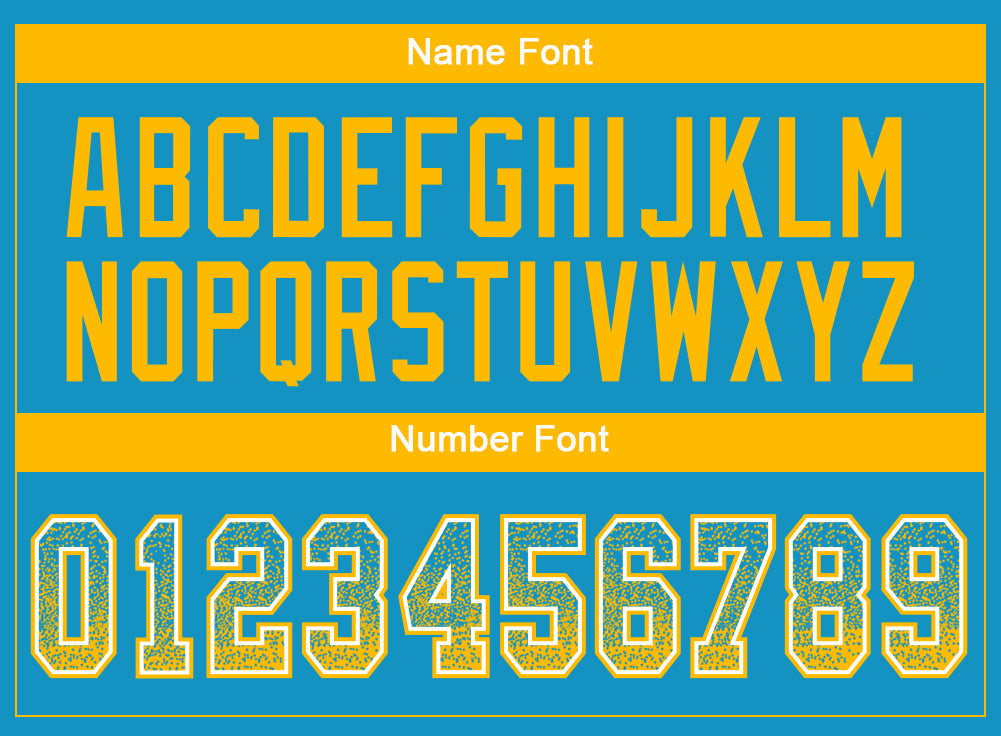 Custom Panther Blue Gold-White Drift Fashion Football Jersey view 4