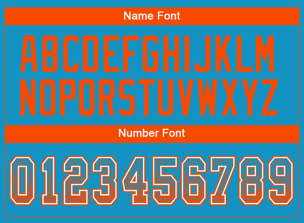 Custom Panther Blue Orange-White Drift Fashion Football Jersey view 4