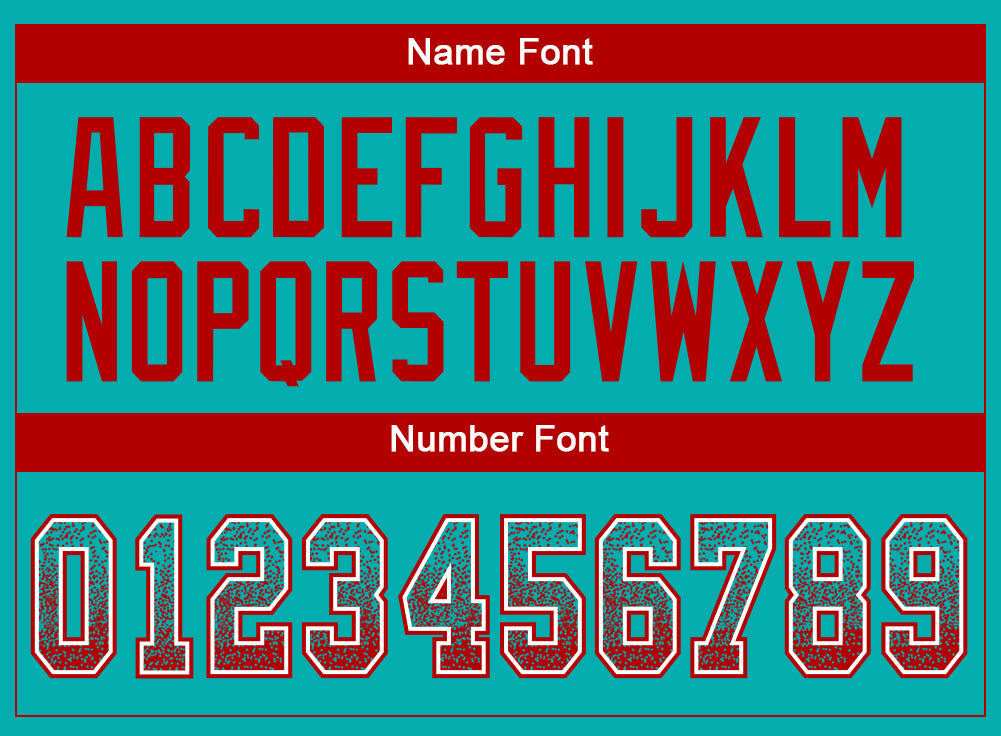 Custom Aqua Red-White Drift Fashion Football Jersey view 4