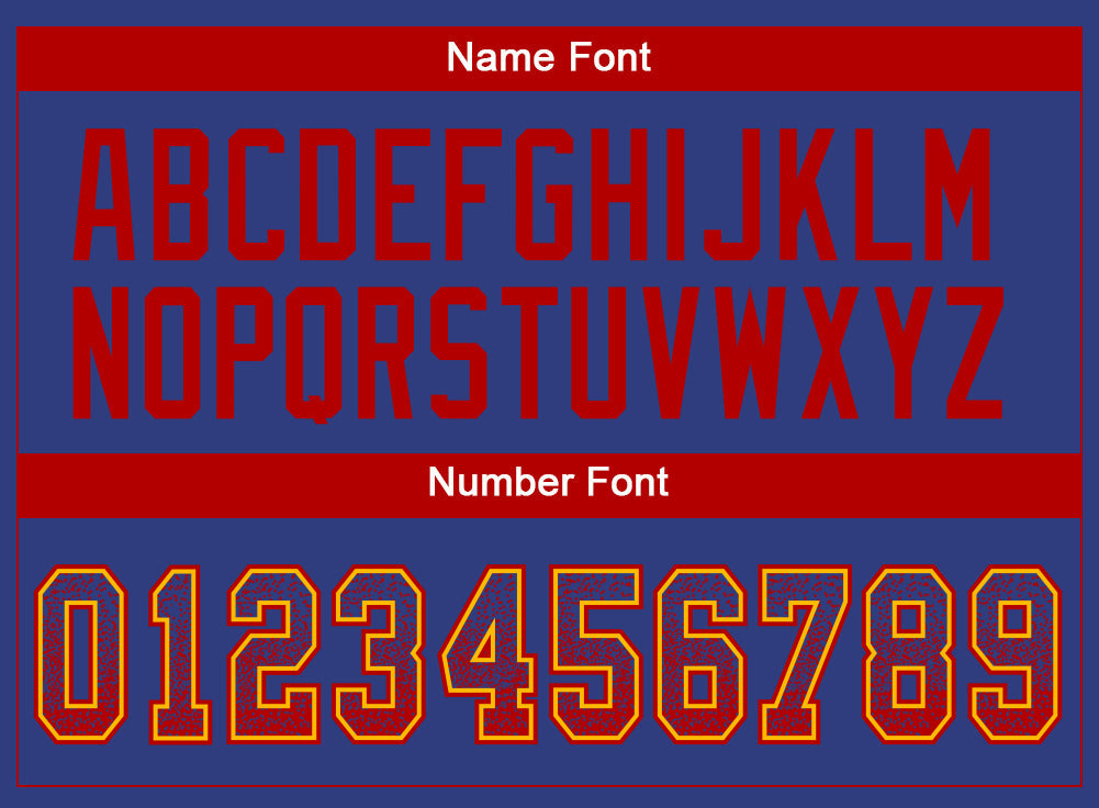 Custom Royal Red-Gold Drift Fashion Football Jersey view 4
