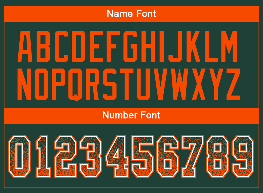Custom Green Orange-White Drift Fashion Football Jersey view 4