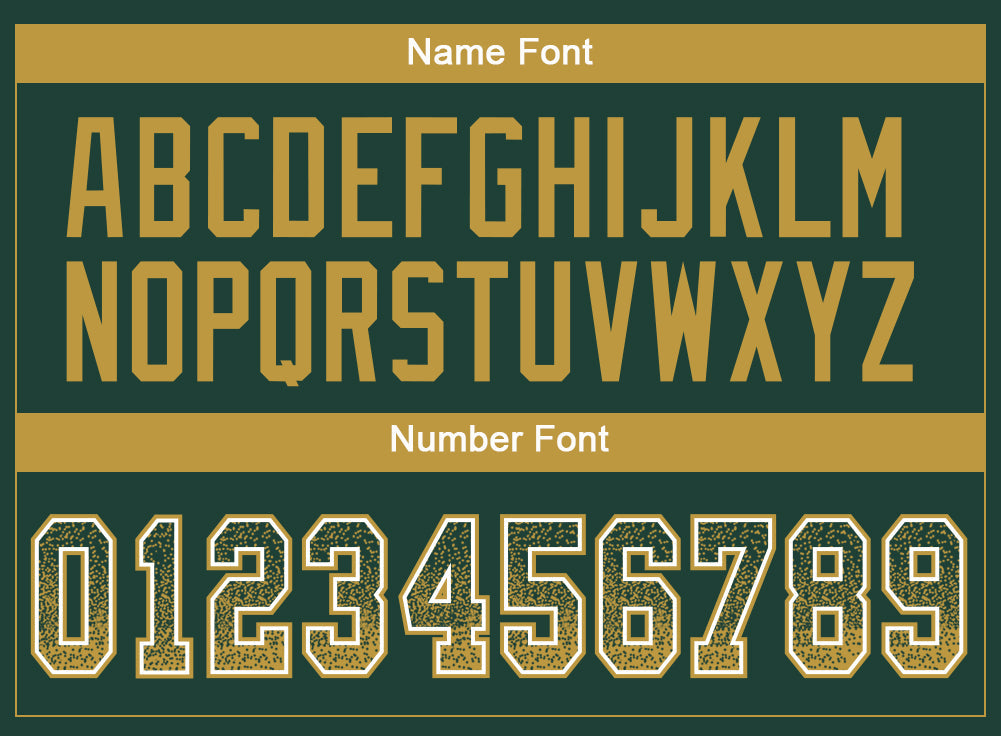 Custom Green Old Gold-White Drift Fashion Football Jersey view 4