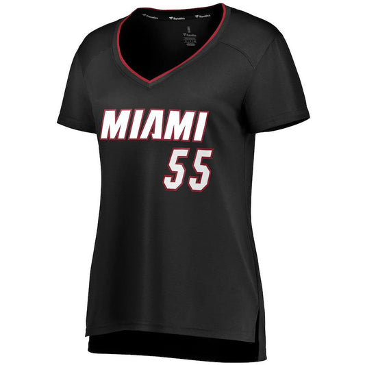 M.Heat #55 Duncan Robinson Fanatics Branded Women's Fast Break Replica Jersey  Icon Edition Black Stitched American Basketball Jersey - Main View