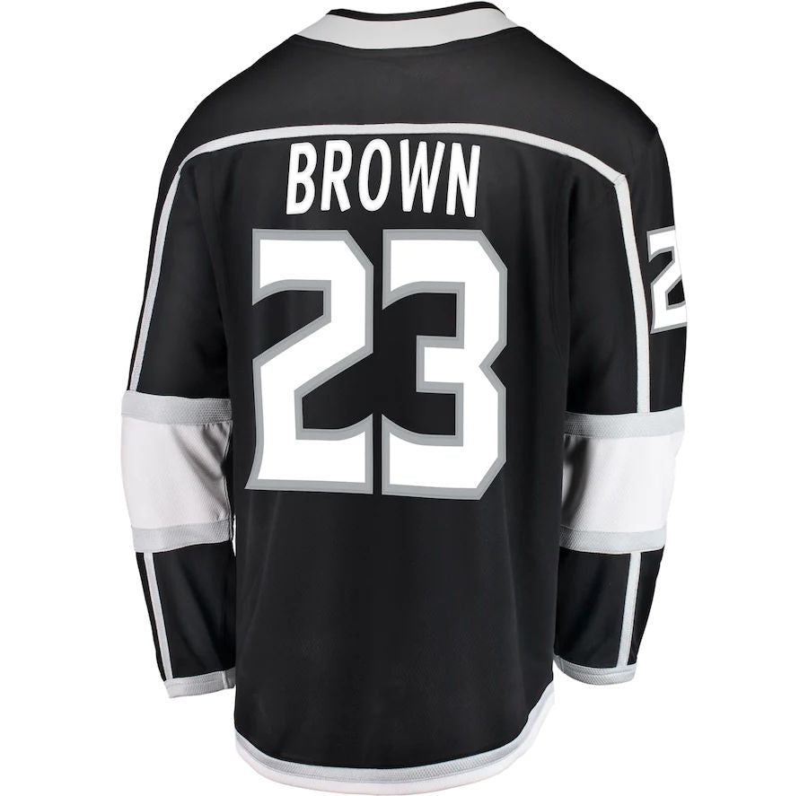 LA.Kings #23 Dustin Brown Fanatics Branded Breakaway Player Jersey  Black Stitched American Hockey Jerseys - Main View