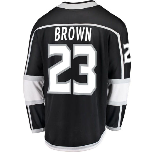 LA.Kings #23 Dustin Brown Fanatics Branded Breakaway Player Jersey  Black Stitched American Hockey Jerseys - Main View