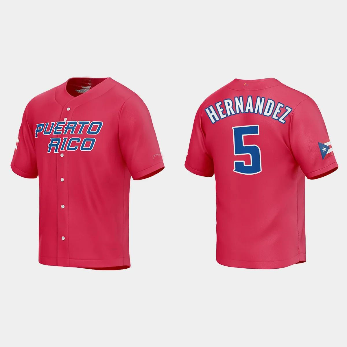 #5 ENRIQUE HERNANDEZ WORLD BASEBALL CLASSIC 2023 WORLD BASEBALL CLASSIC JERSEY ¨C RED Stitches Baseball Jerseys - Main View