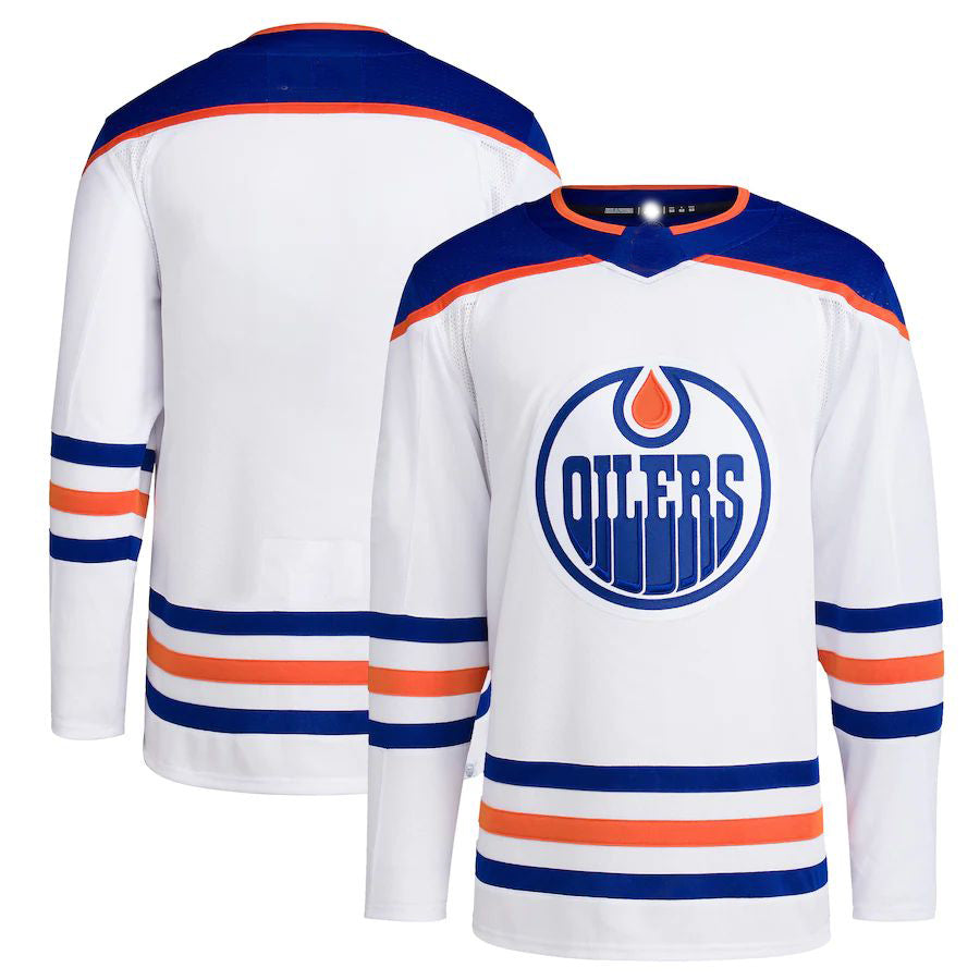 E.Oilers Away Primegreen Authentic Pro Blank Jersey White Stitched American Hockey Jerseys - Main View