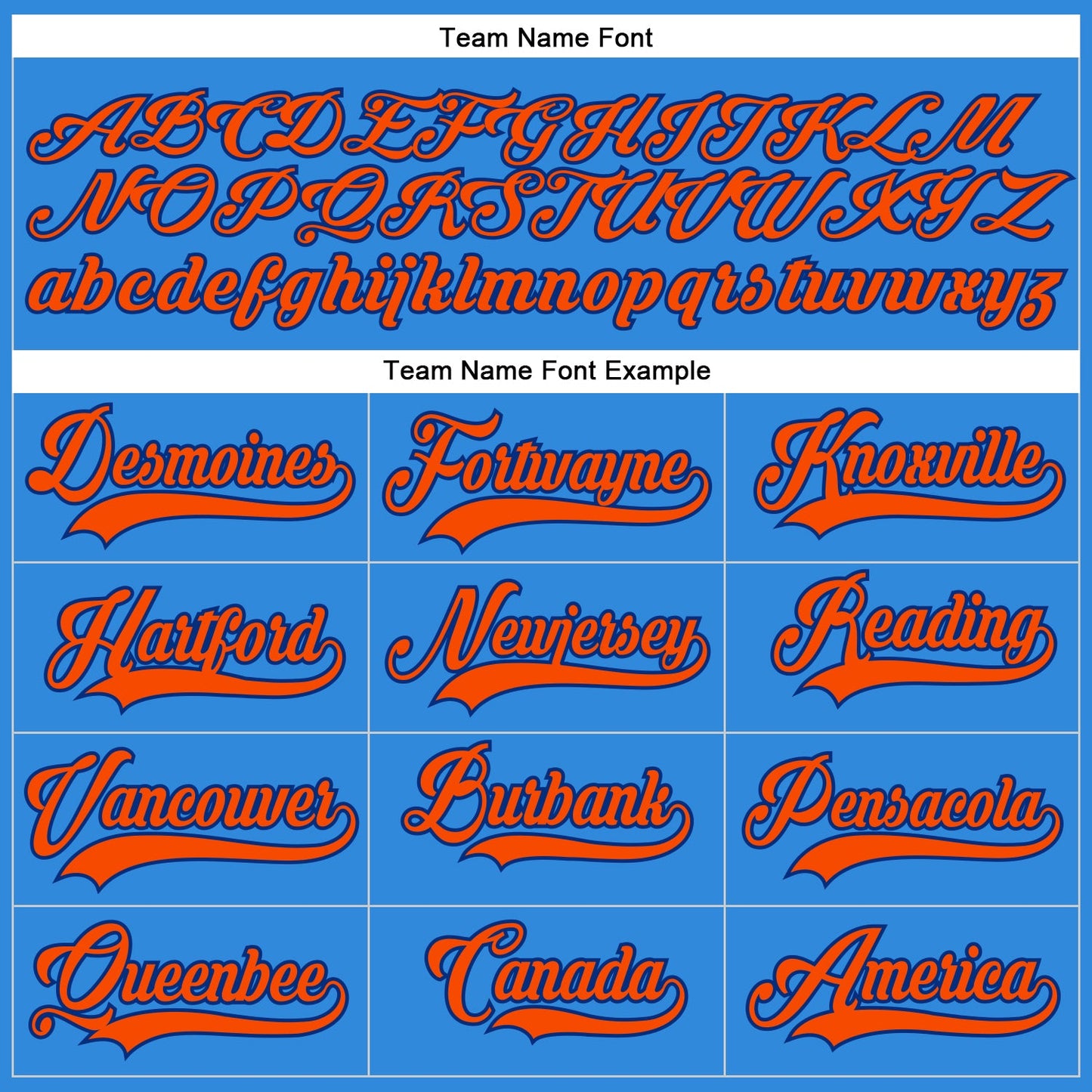 Custom Powder Blue Orange-Royal Hockey Lace Neck Jersey view 4