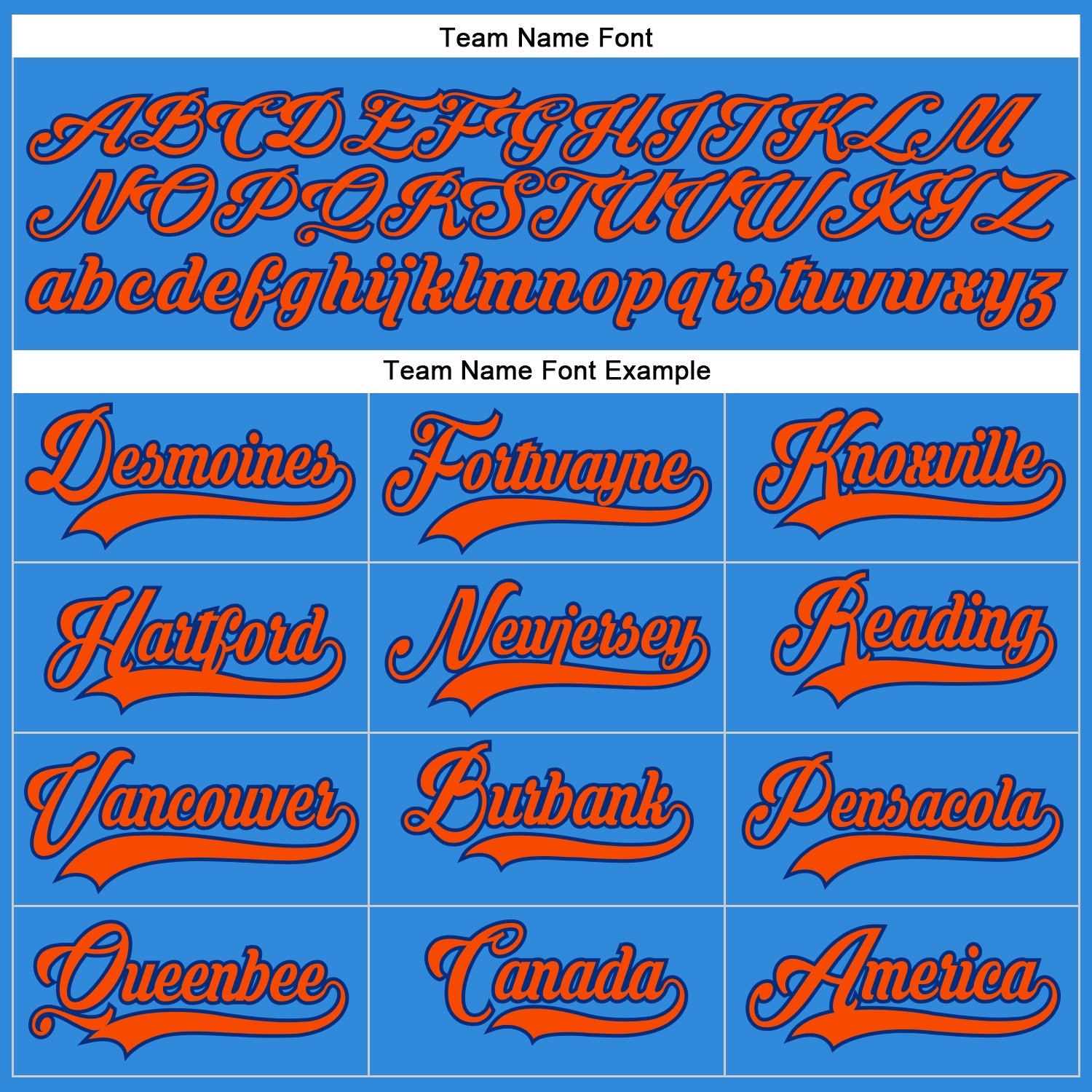 Custom Powder Blue Orange-Royal Hockey Lace Neck Jersey view 4