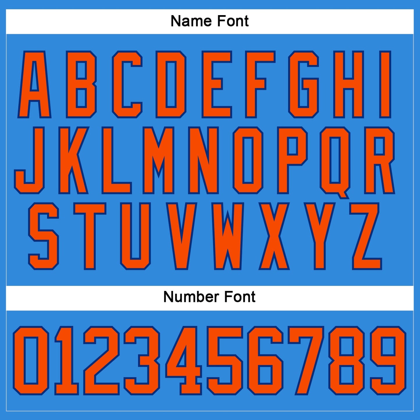 Custom Powder Blue Orange-Royal Hockey Lace Neck Jersey view 5