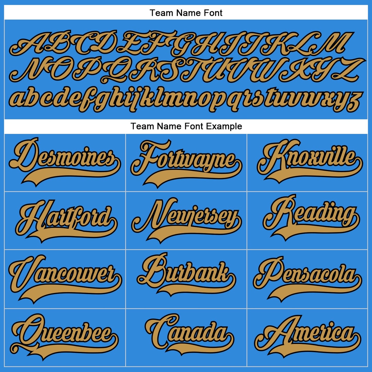Custom Powder Blue Old Gold-Black Hockey Lace Neck Jersey view 4