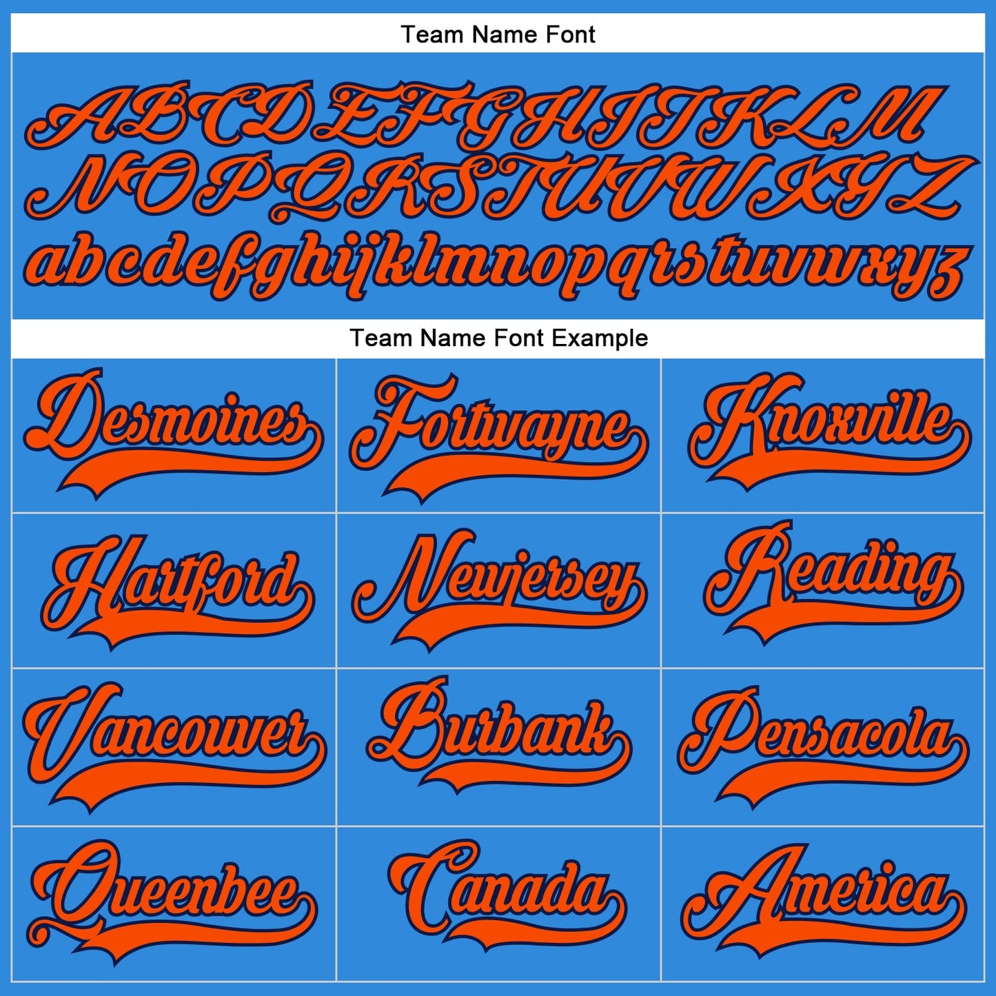 Custom Powder Blue Orange-Navy Hockey Lace Neck Jersey view 4