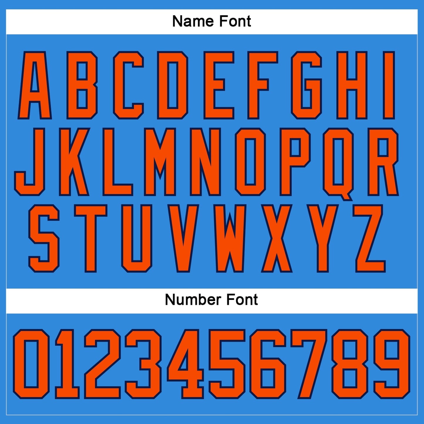 Custom Powder Blue Orange-Navy Hockey Lace Neck Jersey view 5