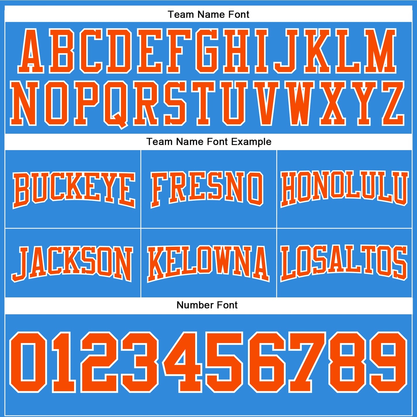 Custom Stitched Powder Blue Orange-White Football Pullover Sweatshirt Hoodie view 3