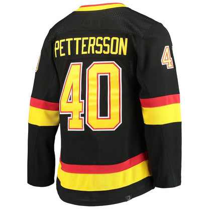 V.Canucks #40 Elias Pettersson Alternate Primegreen Authentic Pro Player Jersey Black Stitched American Hockey Jerseys - Main View