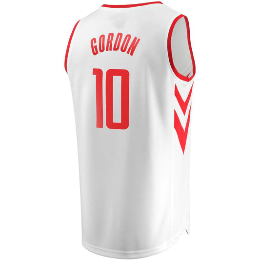 H.Rockets #10 Eric Gordon Fanatics Branded Fast Break Player Replica Jersey Association Edition White Stitched American Basketball Jersey - Main View