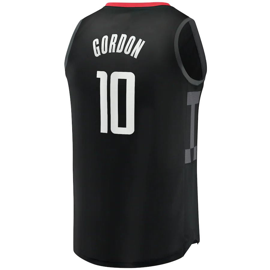 H.Rockets #10 Eric Gordon Fanatics Branded Fast Break Replica Player Jersey Statement Edition Black Stitched American Basketball Jersey - Main View