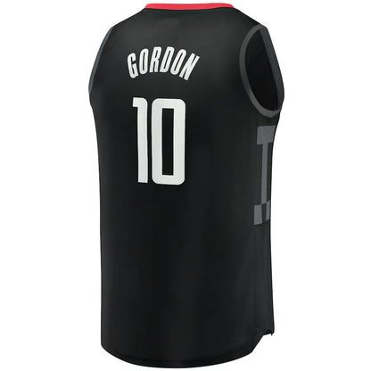H.Rockets #10 Eric Gordon Fanatics Branded Fast Break Replica Player Jersey Statement Edition Black Stitched American Basketball Jersey - Main View