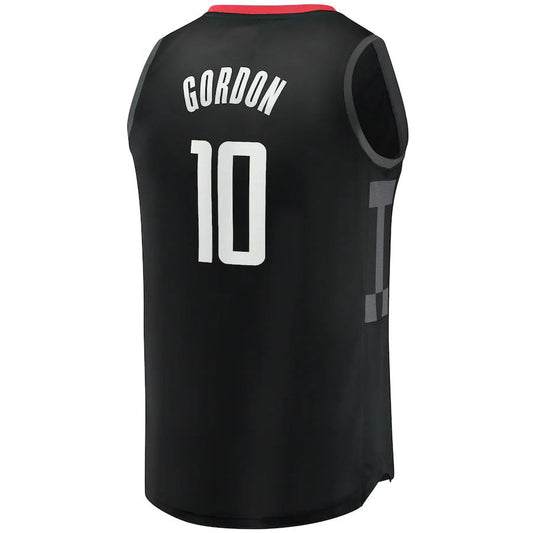 H.Rockets #10 Eric Gordon Fanatics Branded Fast Break Replica Player Jersey Statement Edition Black Stitched American Basketball Jersey - Main View