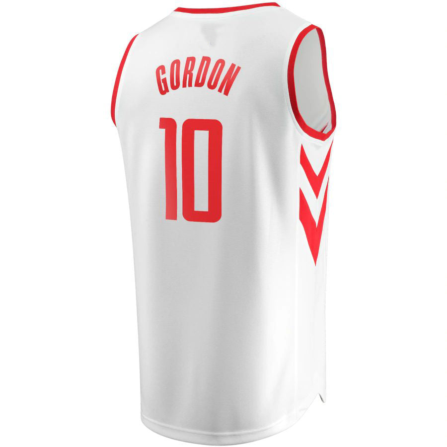H.Rockets #10 Eric Gordon Fanatics Branded Fast Break Replica Player Jersey Association Edition White Stitched American Basketball Jersey - Main View