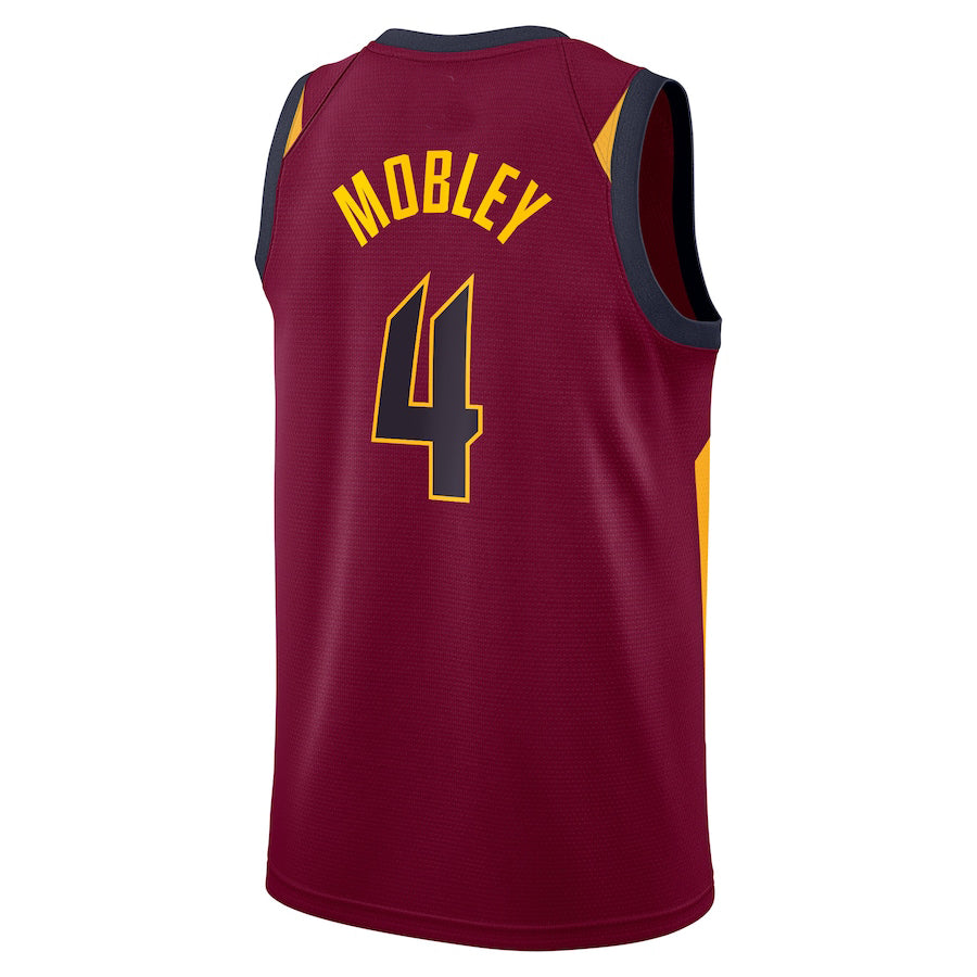 C.Cavaliers #4 Evan Mobley 2021 Draft First Round Pick Swingman Jersey Wine Icon Edition Stitched American Basketball Jersey - Main View
