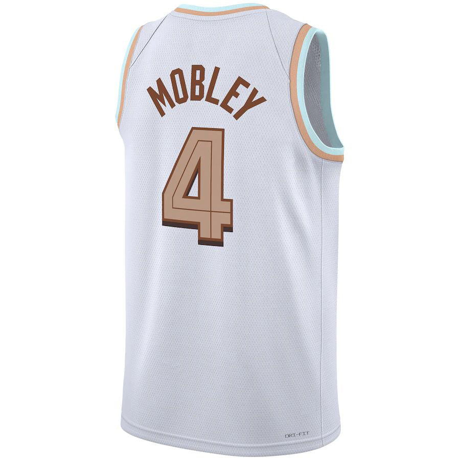 C.Cavaliers #4 Evan Mobley Unisex 2022-23 Swingman Jersey White  Association Edition Stitched American Basketball Jersey - Main View