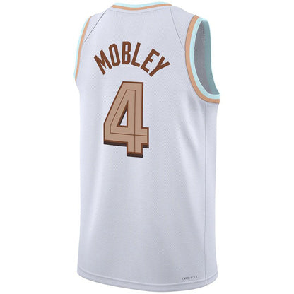 C.Cavaliers #4 Evan Mobley Unisex 2022-23 Swingman Jersey White  Association Edition Stitched American Basketball Jersey - Main View