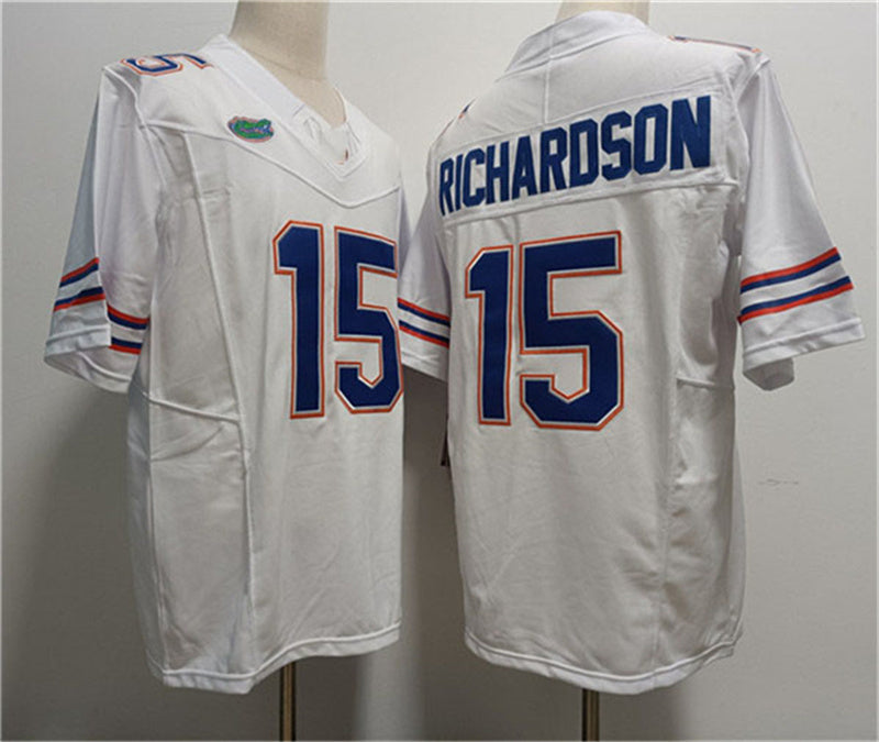 F.Gators #15 Anthony Richardson White Stitched Jersey College Jerseys - Main View