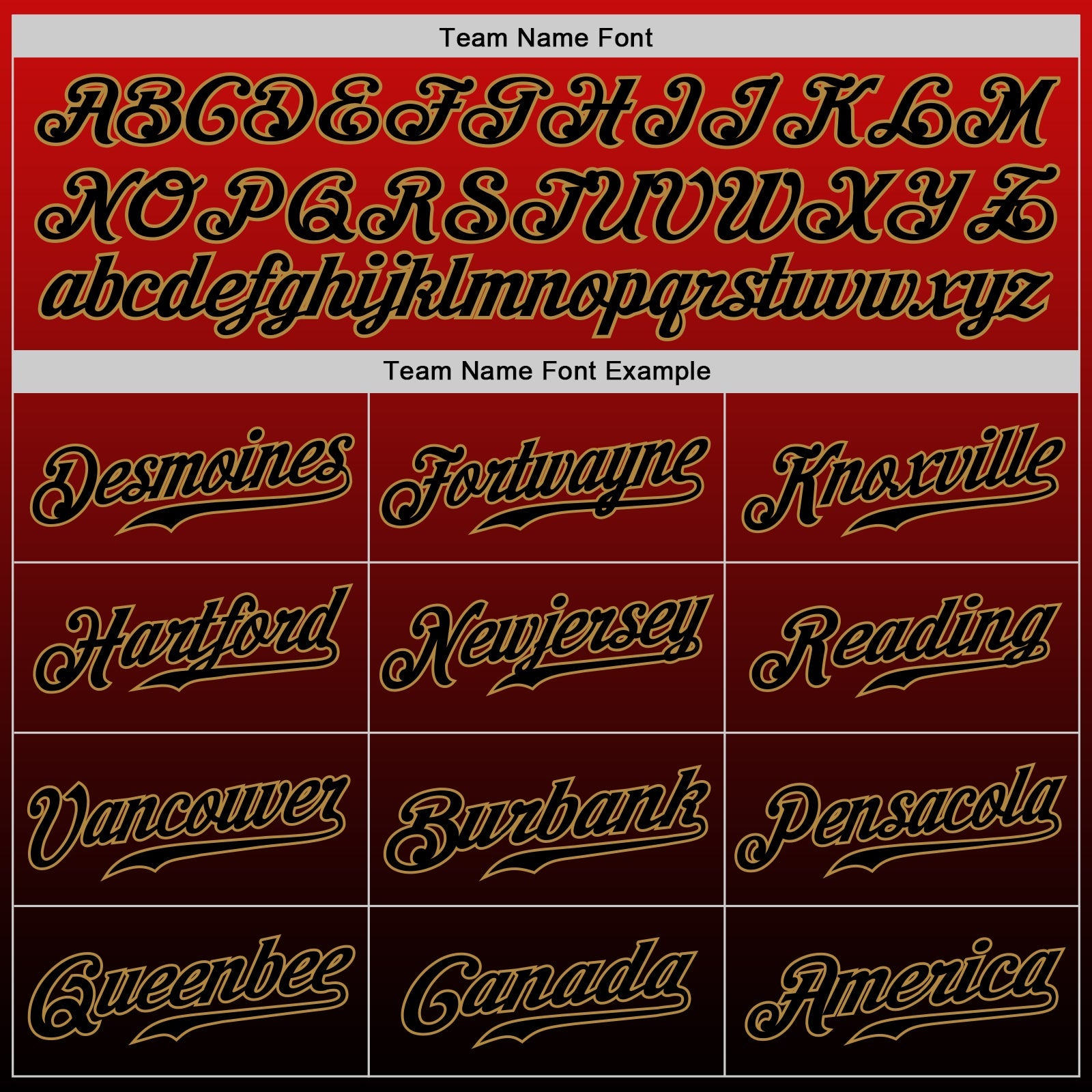 Custom Red Black-Old Gold Authentic Fade Fashion Baseball Jersey view 5
