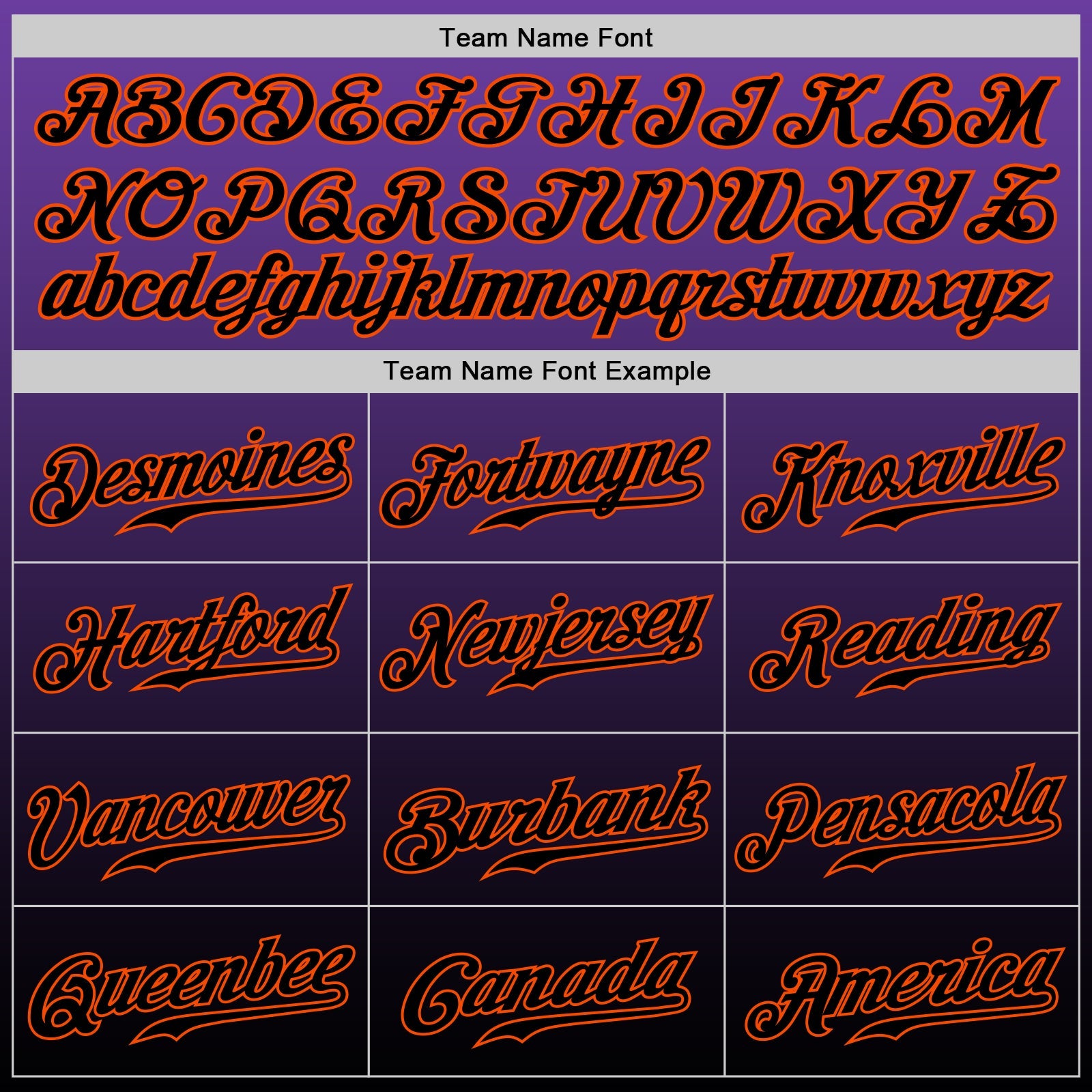 Custom Purple Black-Orange Authentic Fade Fashion Baseball Jersey view 5