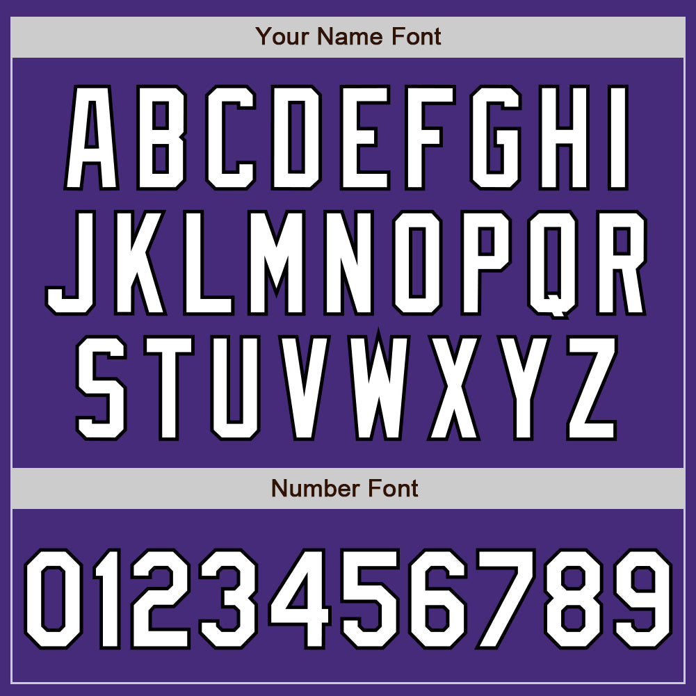 Custom Purple White-Black Authentic Fade Fashion Baseball Jersey view 3