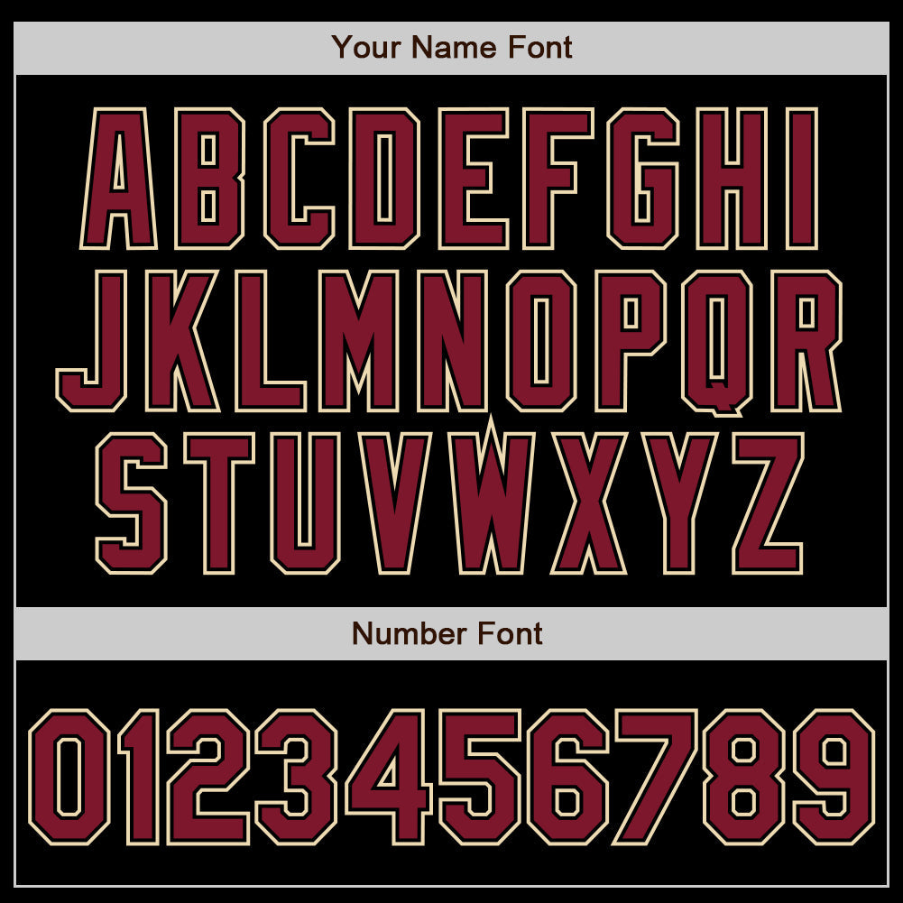 Custom Black Crimson-Cream Authentic Gradient Fashion Baseball Jersey view 3