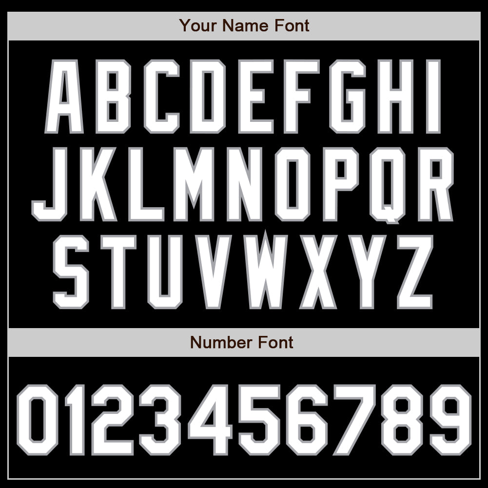 Custom Black White Royal-Gray Authentic Gradient Fashion Baseball Jersey view 3