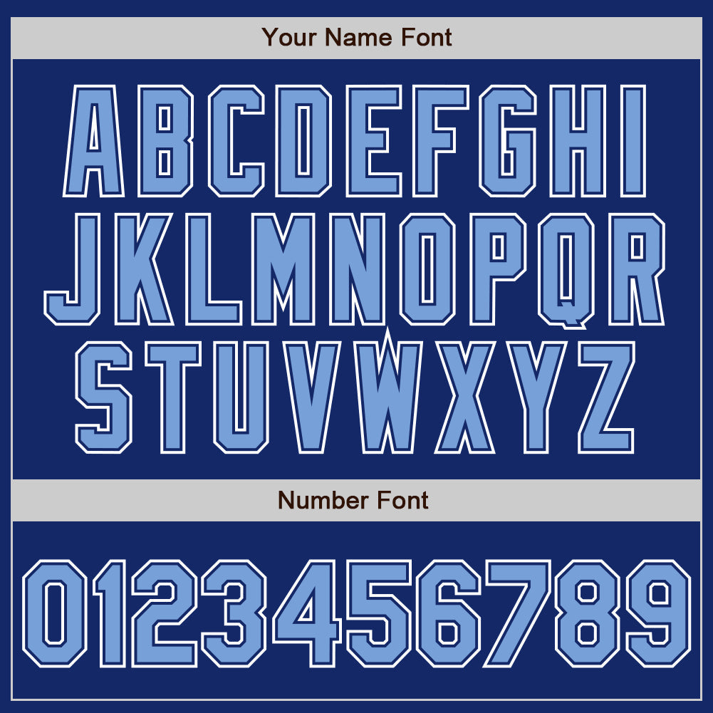 Custom Royal Light Blue-White Authentic Gradient Fashion Baseball Jersey view 3