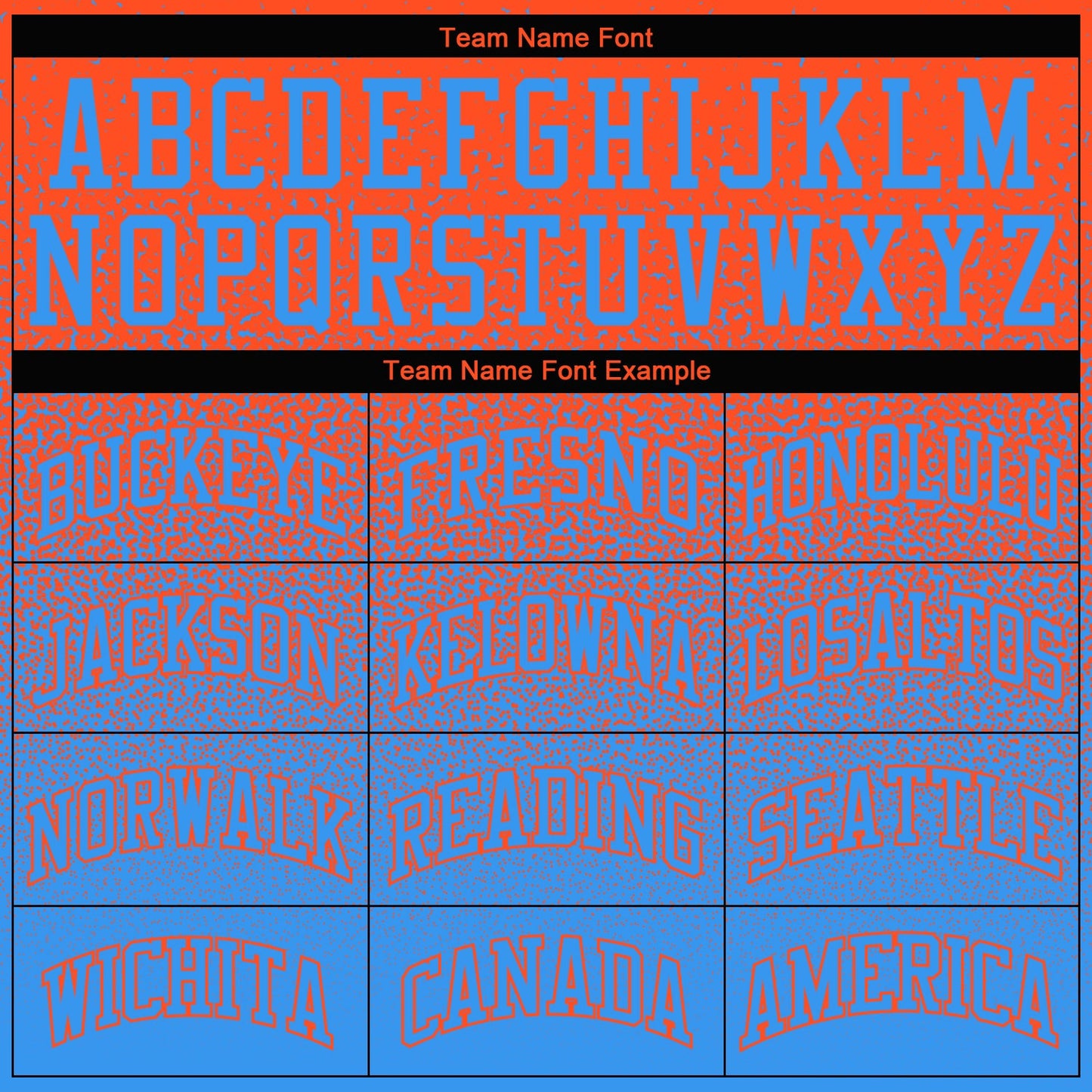 Custom Stitched Orange Powder Blue Fade Fashion Sports Pullover Sweatshirt Hoodie view 3